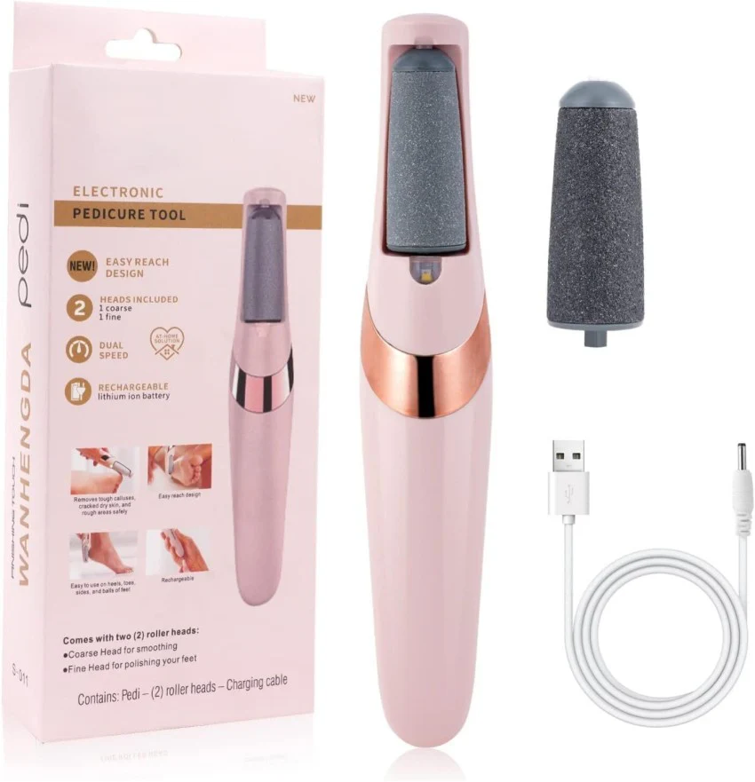 Electric Pedi Foot Filer – Rechargeable Callus & Dead Skin Remover