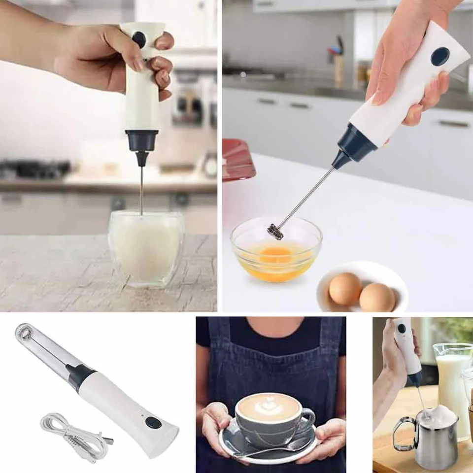 Electric Rechargeable Milk & Coffee Foamer – Portable Handheld Frother