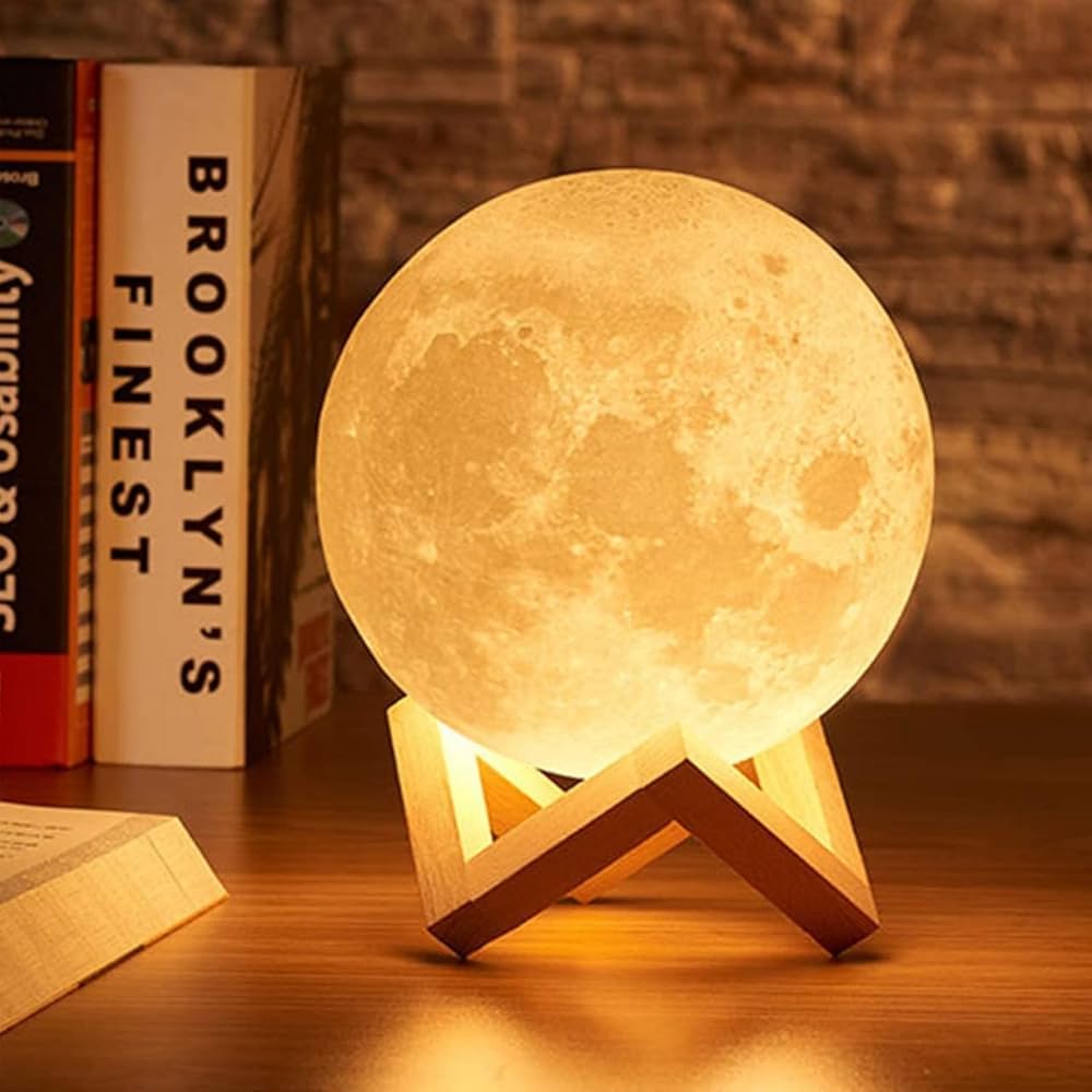 LED Moon Lamp – 3D Printed Lunar Lamp