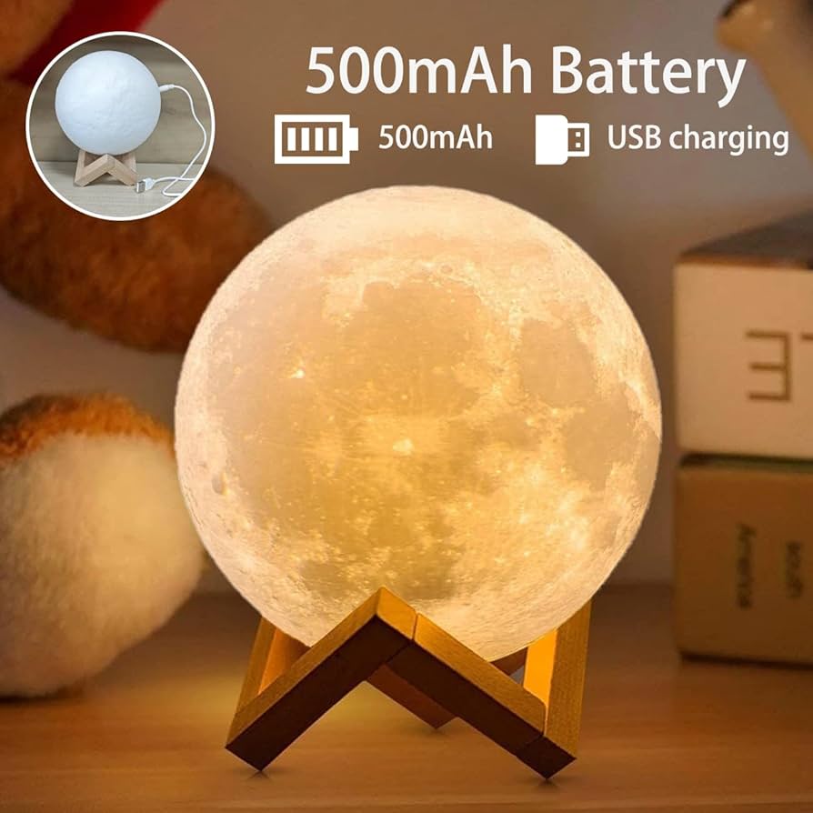 LED Moon Lamp – 3D Printed Lunar Lamp
