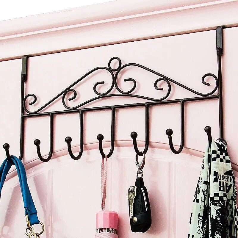 Metal Door Hook – Heavy Duty Over-the-Door Hanger for Home & Kitchen