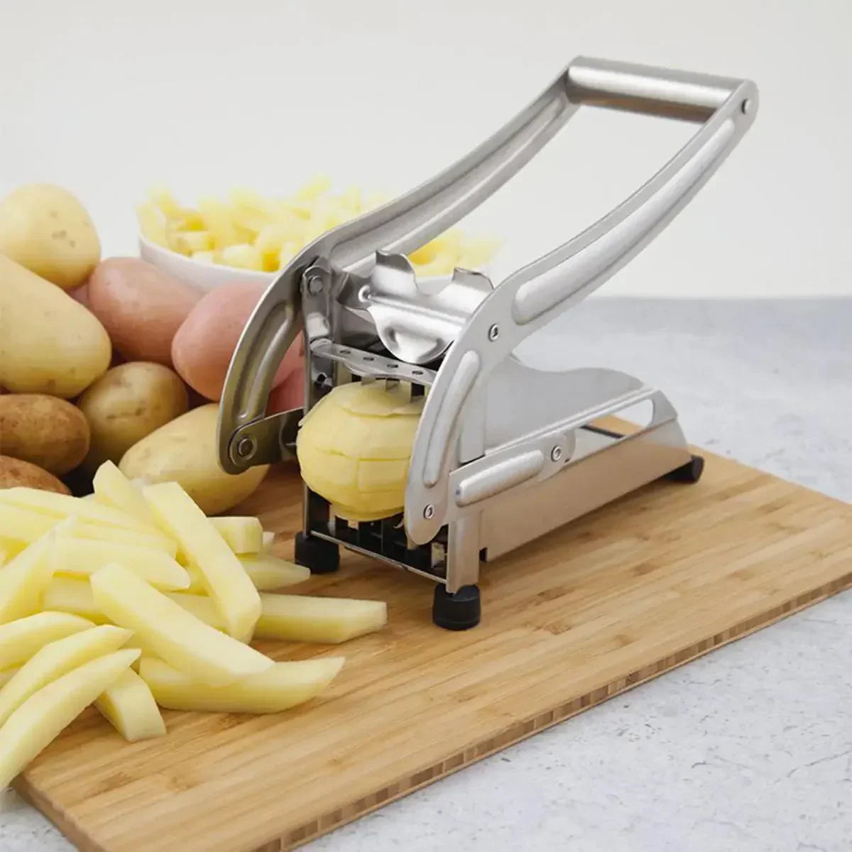 Stainless Steel French Fry Cutter – Quick & Uniform Potato Slices