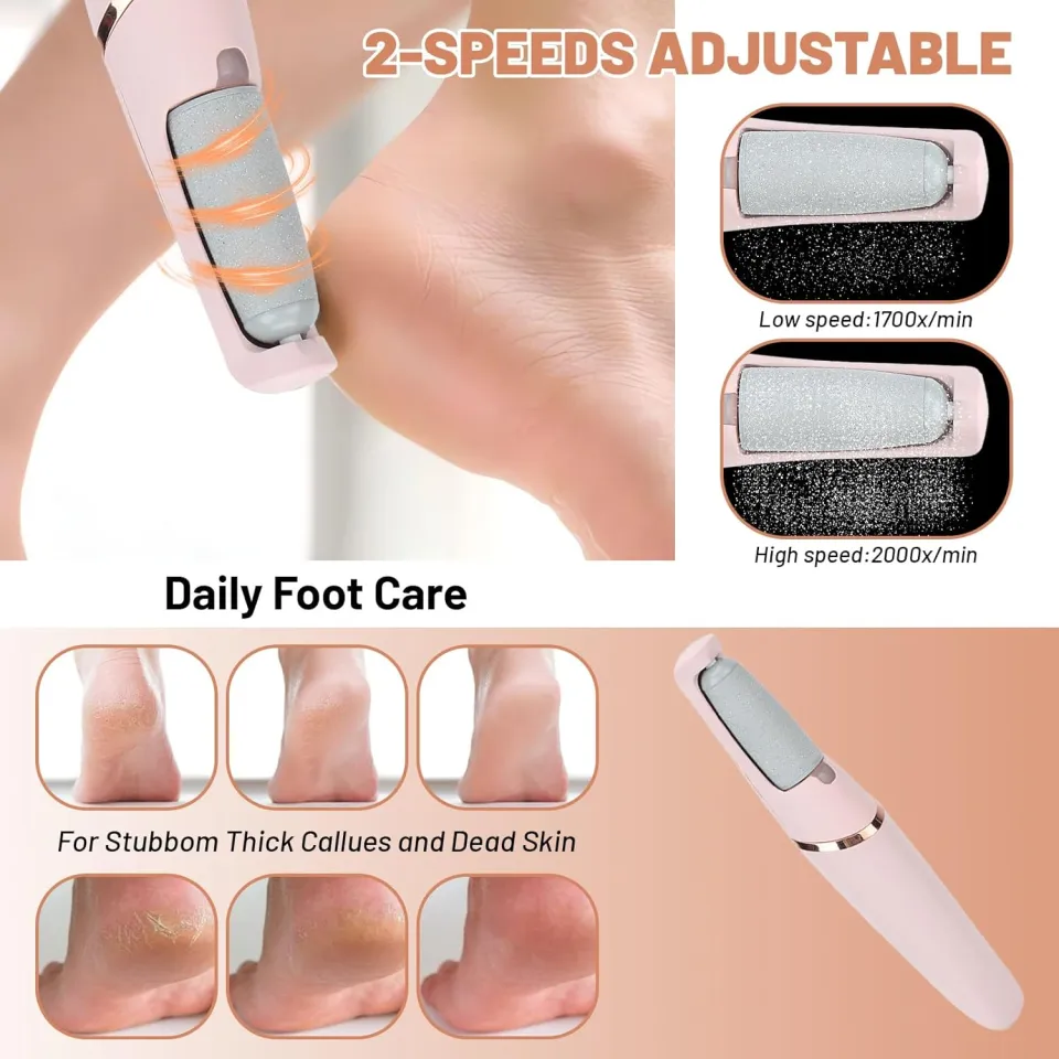 Electric Pedi Foot Filer – Rechargeable Callus & Dead Skin Remover
