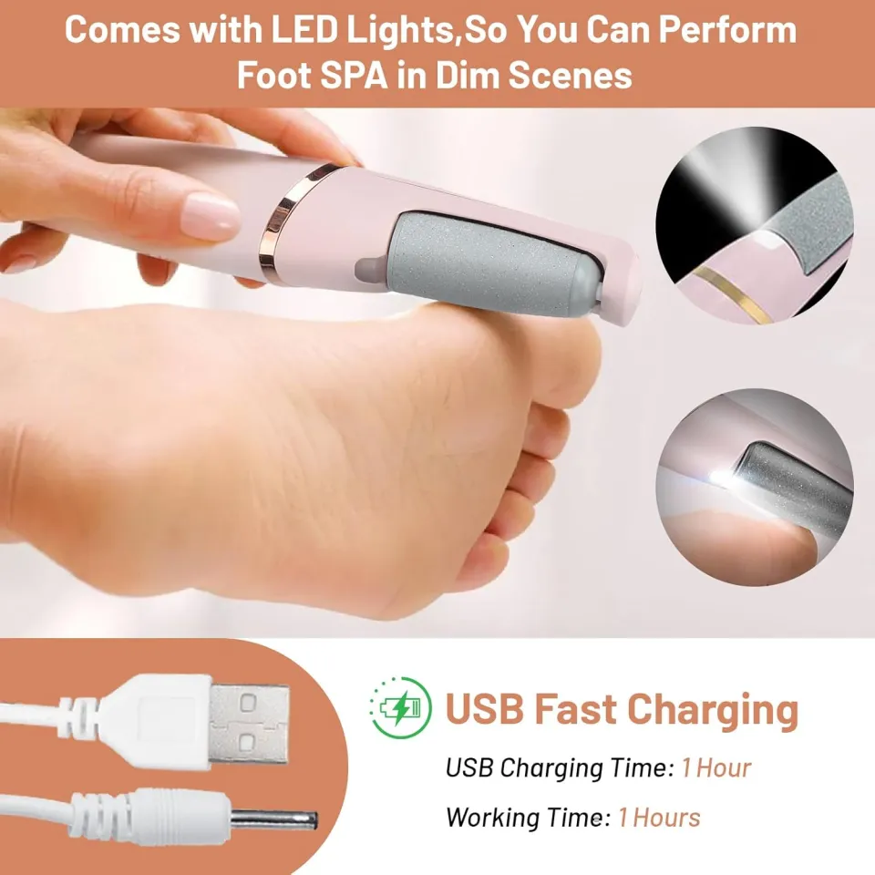 Electric Pedi Foot Filer – Rechargeable Callus & Dead Skin Remover