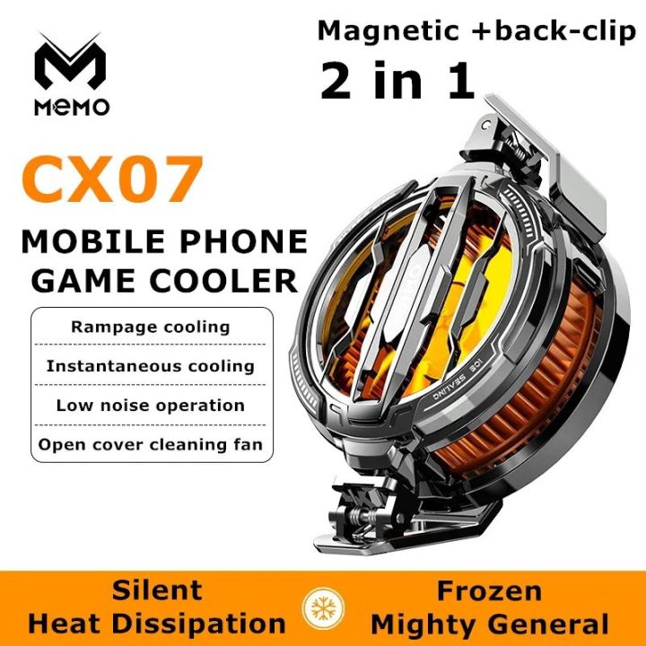 Memo CX07 Mobile Cooling Fan – Magnetic & Clip-On Smartphone Cooler