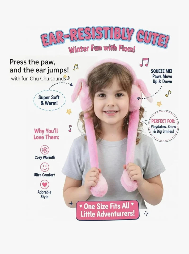Dancing Earmuff With Sound Effect & Movable Ears – Fun Sound-Activated Cute Headband