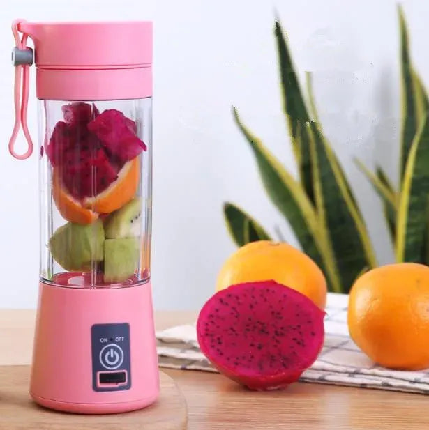 Mini Portable Juicer Bottle – USB Rechargeable Smoothie Blender