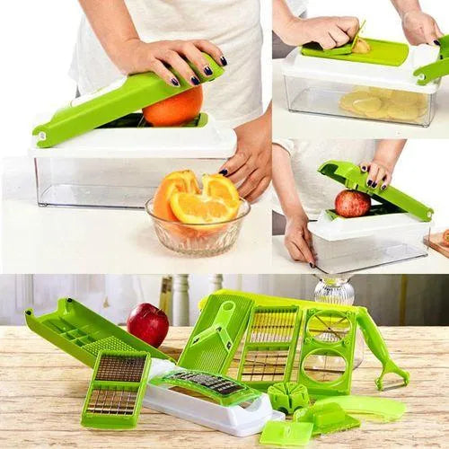 Speedy Chopper 12-Piece Nicer Dicer – All-in-One Vegetable & Fruit Cutter