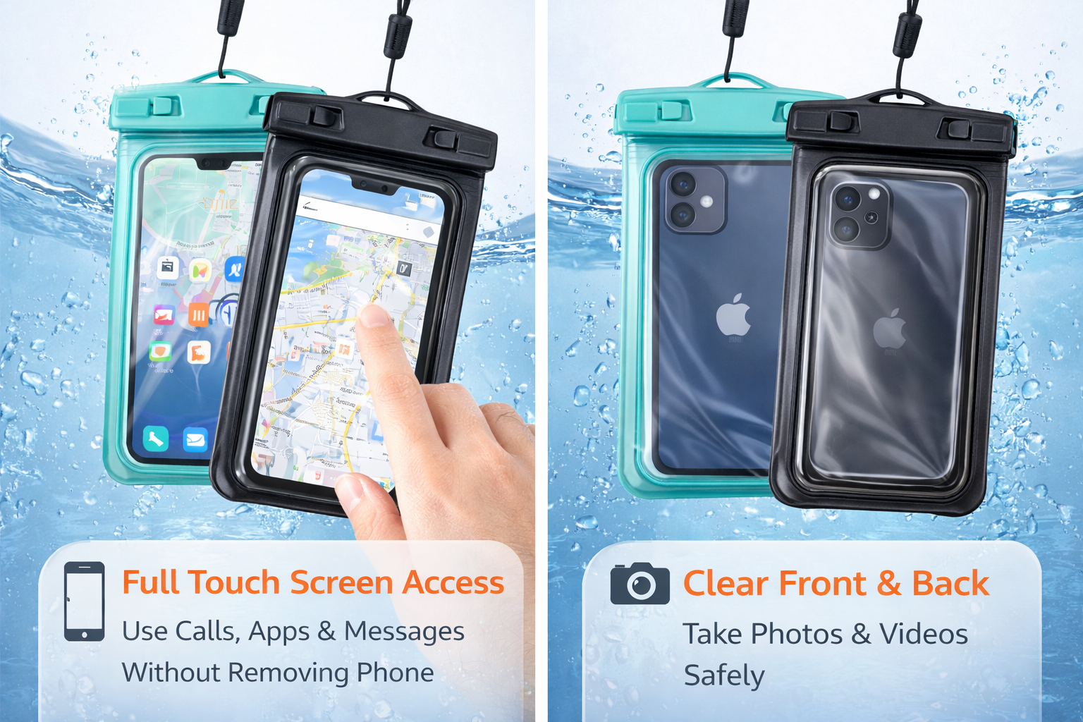 Waterproof Mobile Pouch – Touch-Friendly & Secure