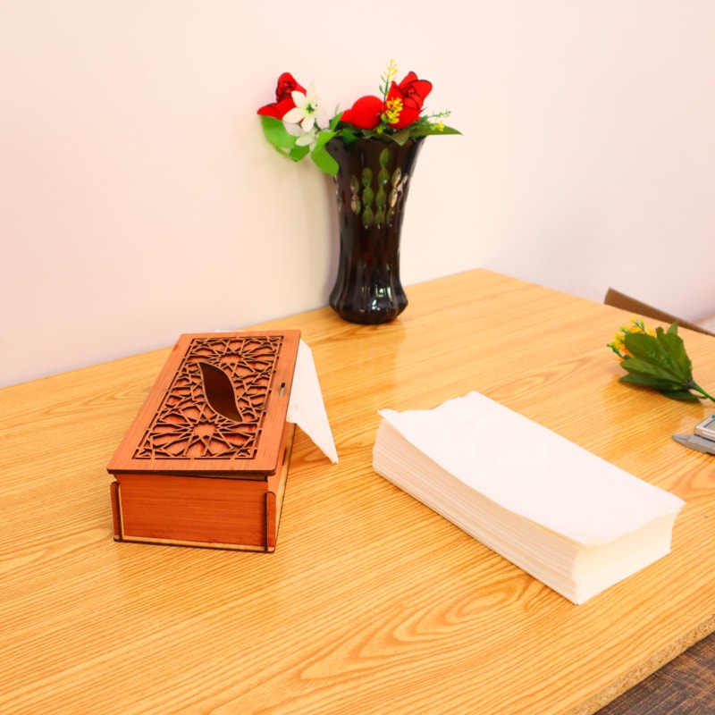 Premium Wooden Tissue Box – Handcrafted Decorative & Functional Holder